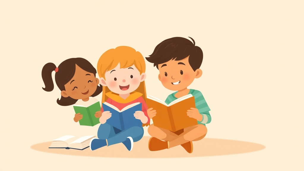 Illustration showing key concepts related to reading buddy programs