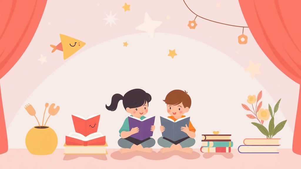 Illustration showing key concepts related to reading challenge ideas for families