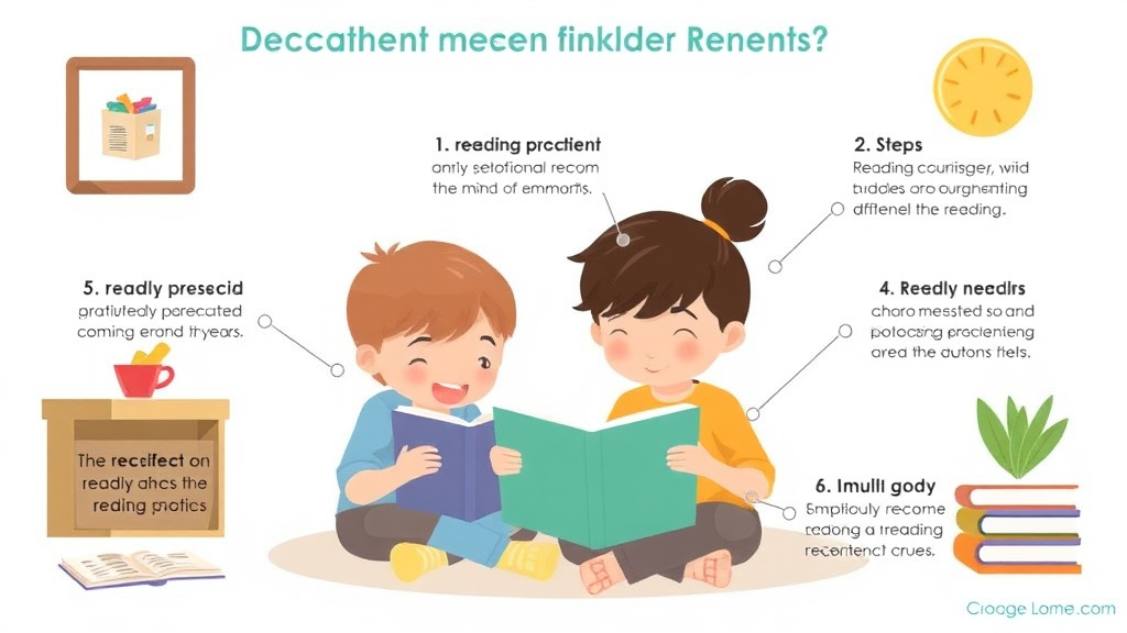 Visual guide for practical steps in reading comprehension strategies for parents