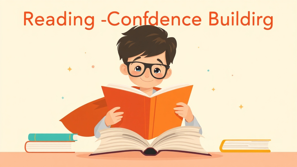 Illustration showing key concepts related to reading confidence building