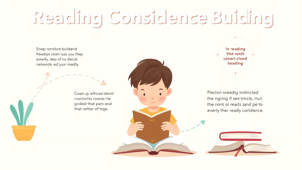 Visual guide for practical steps in reading confidence building