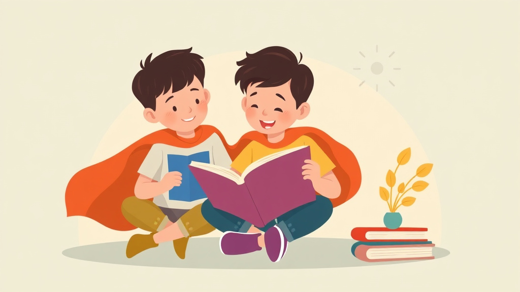 Illustration showing key concepts related to reading for information