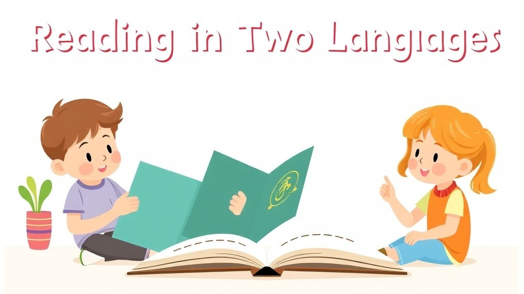 Visual guide for practical steps in reading in two languages