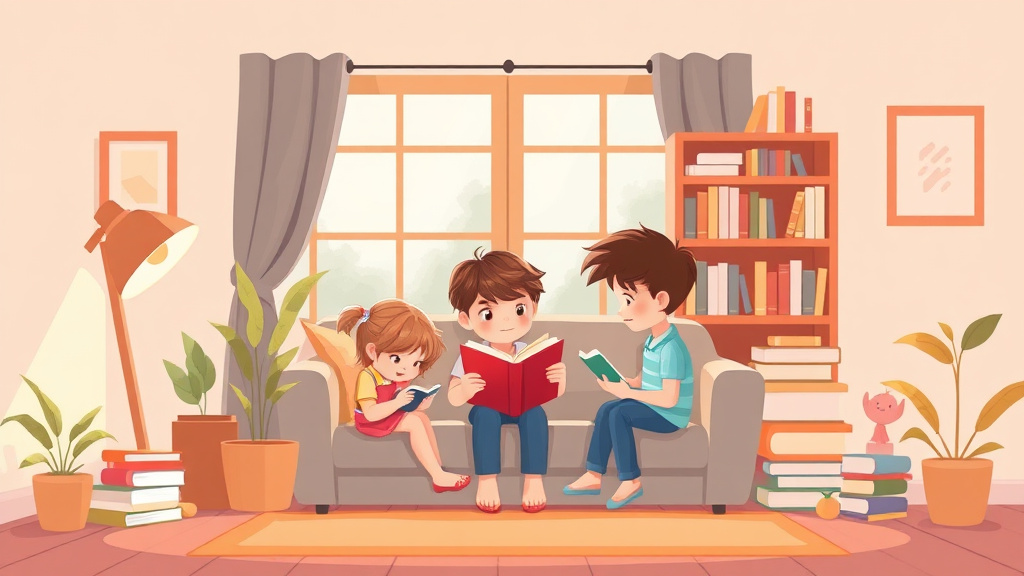 Illustration showing key concepts related to reading nook setup ideas