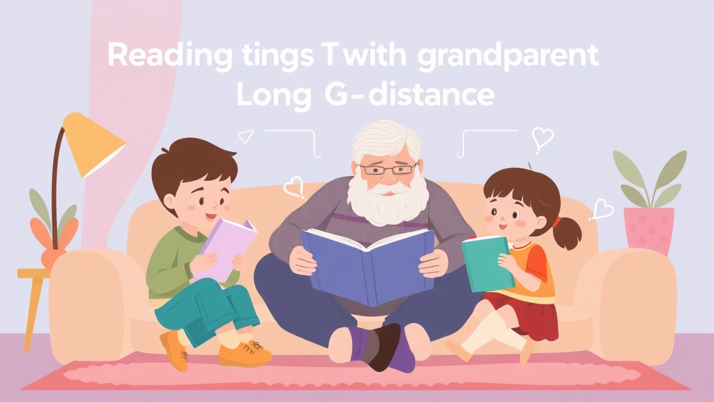 Visual guide for practical steps in reading with grandparents long distance