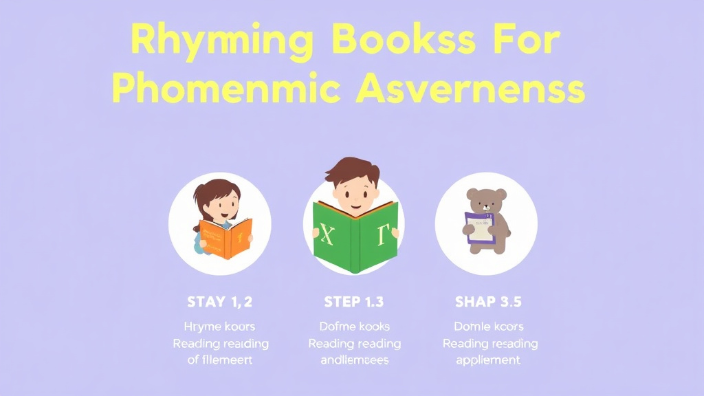 Visual guide for practical steps in rhyming books for phonemic awareness