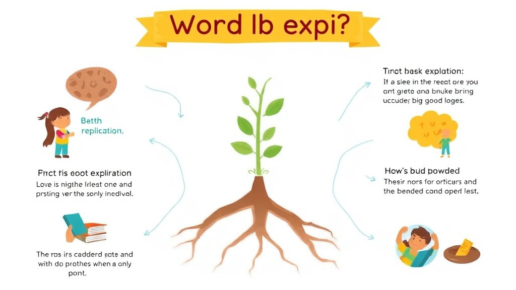 Visual guide for practical steps in root word exploration