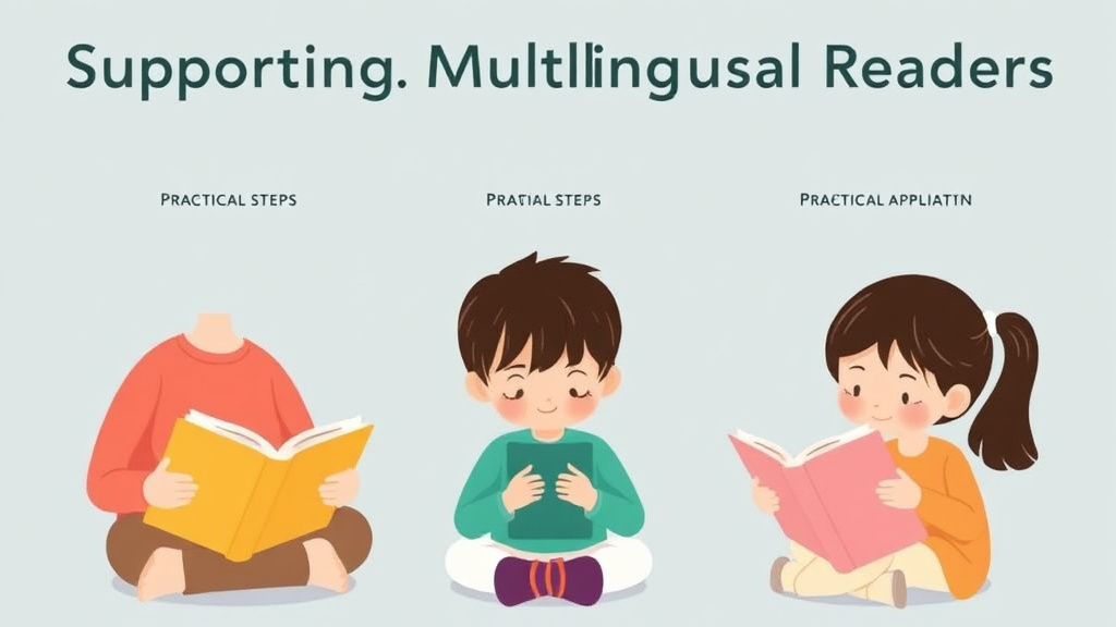 Visual guide for practical steps in supporting multilingual readers