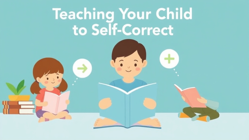 Illustration showing key concepts related to teaching your child to self correct