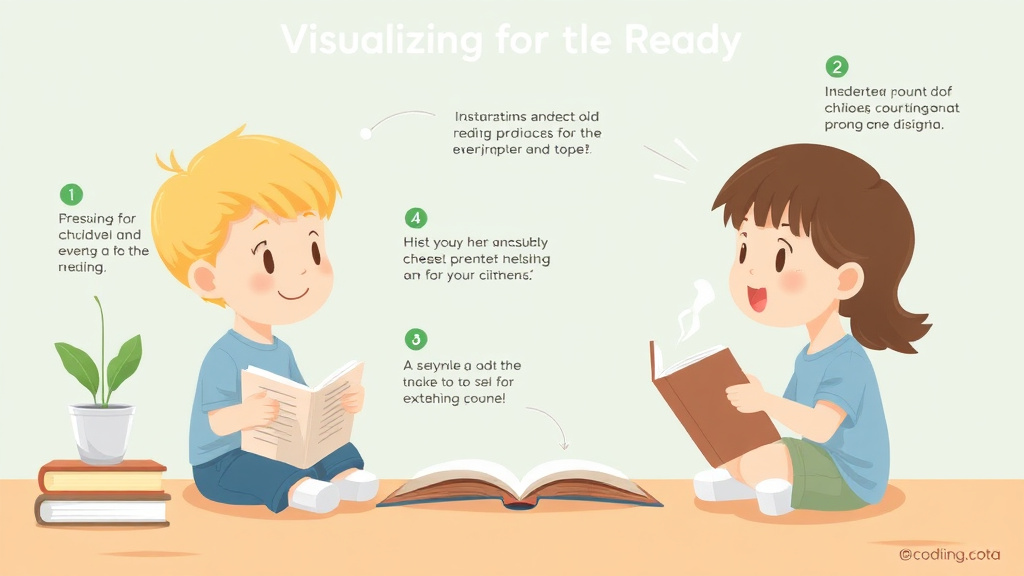 Visual guide for practical steps in visualizing during reading