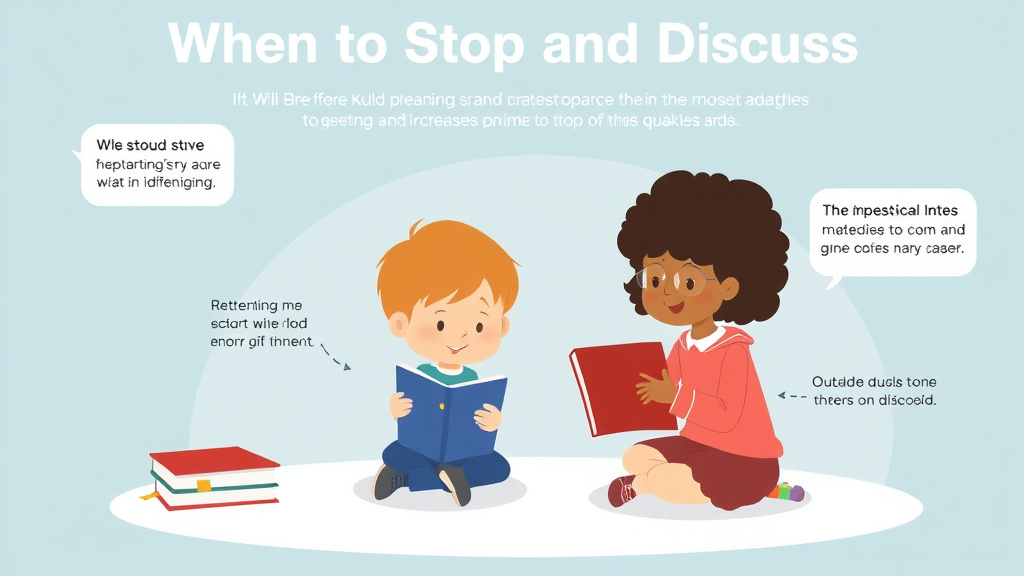 Visual guide for practical steps in when to stop and discuss