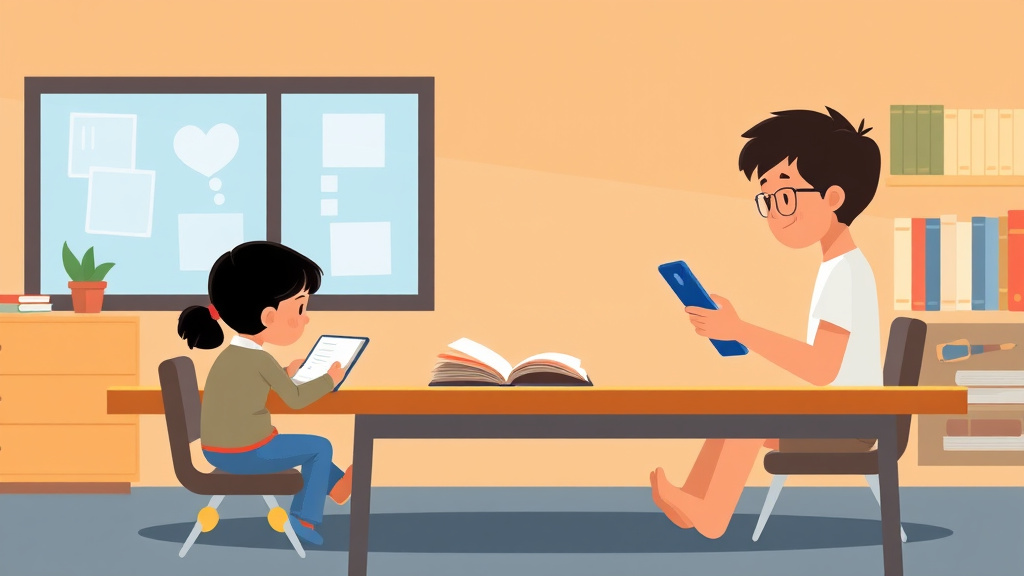 Illustration showing key concepts related to assistive technology in reading class