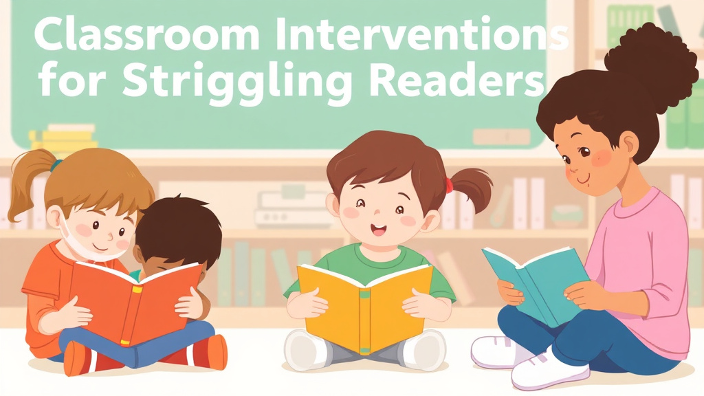 Visual guide for practical steps in classroom interventions for struggling readers