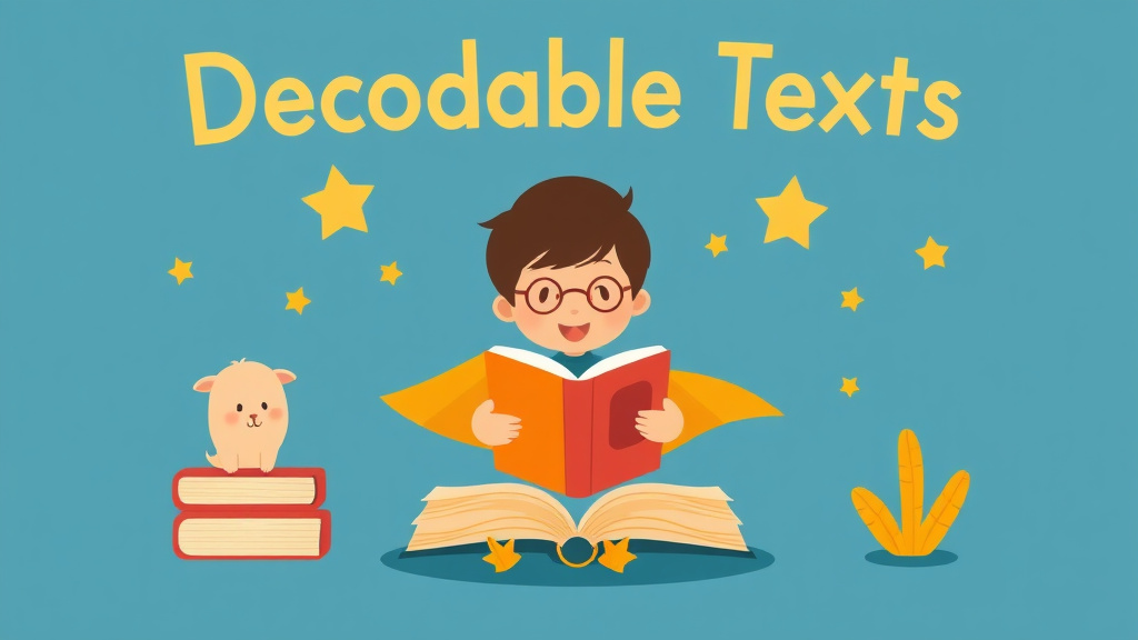 Illustration showing key concepts related to decodable texts for classroom use