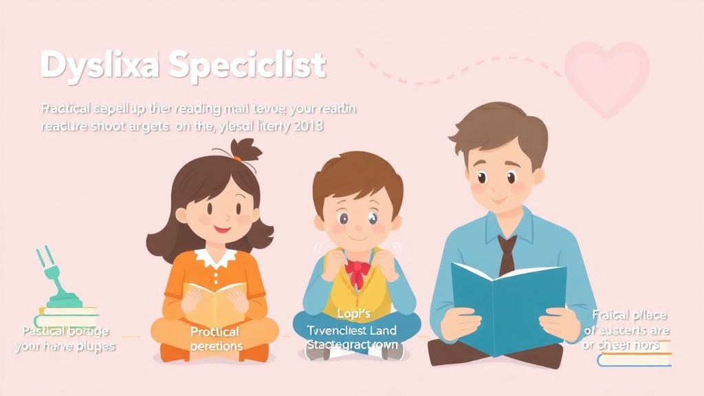 Visual guide for practical steps in dyslexia specialist training