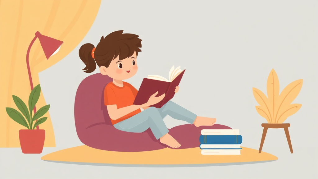Illustration showing key concepts related to flexible seating for reading
