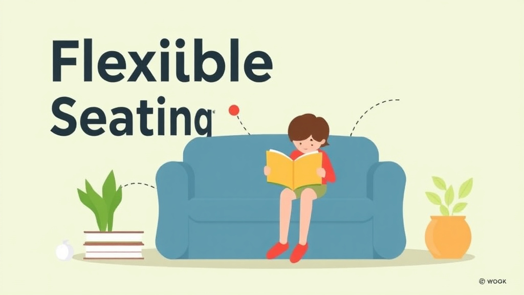 Visual guide for practical steps in flexible seating for reading