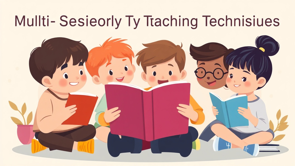Illustration showing key concepts related to multisensory teaching techniques