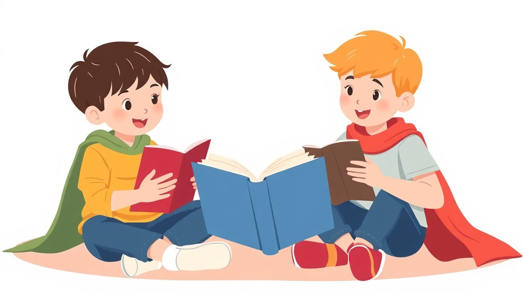 Illustration showing key concepts related to one on one reading intervention