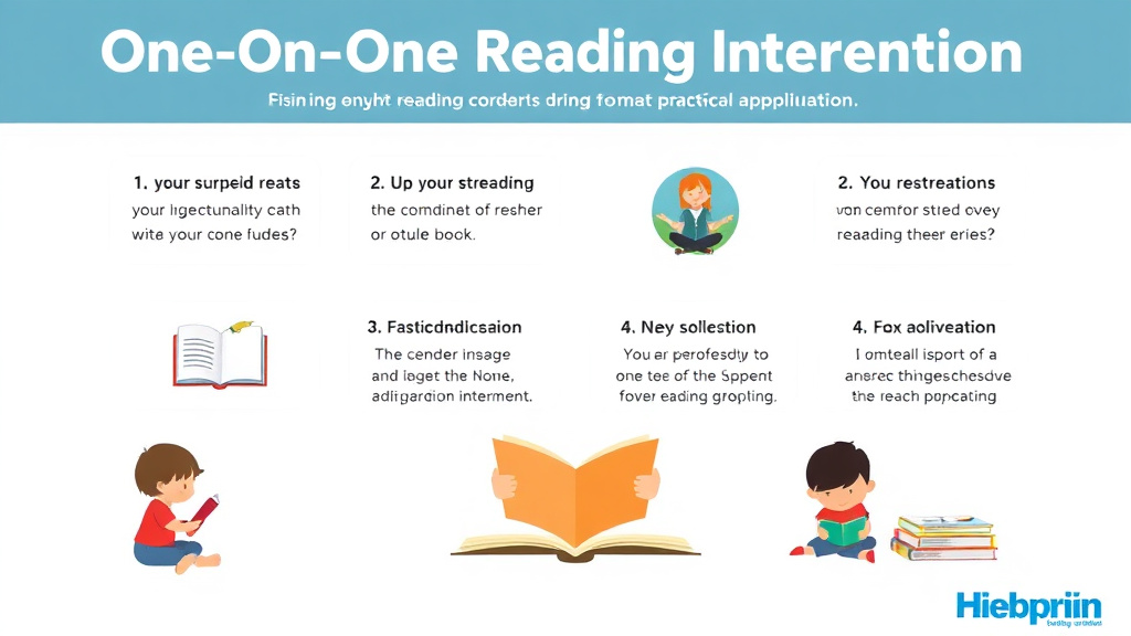 Visual guide for practical steps in one on one reading intervention