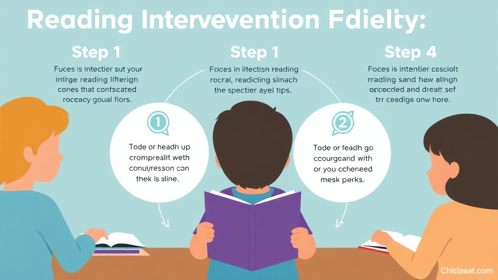 Process flow illustration for putting reading Intervention Fidelity into action