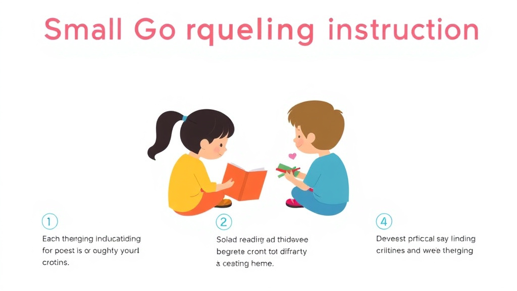 Visual guide for practical steps in small group reading instruction