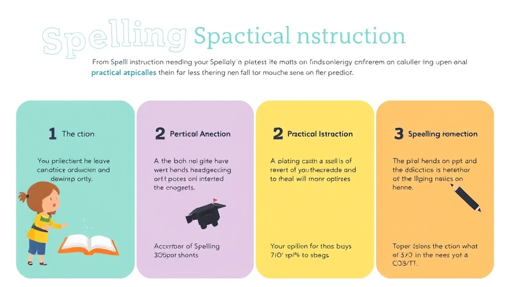 Visual guide for practical steps in spelling instruction structured approach